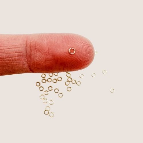 gold filled jump rings, jump rings, gold filled findings, permanent jewelry supplies