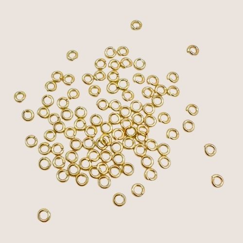 gold filled jump rings / permanent jewelry supplies / 2.8mm 22g gold filled jump ring / sterling silver jump rings / 2.8mm 22g sterling silver jump rings