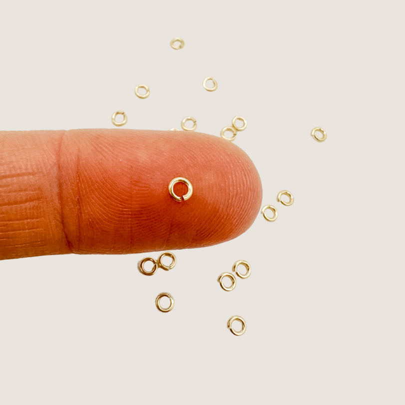 gold filled jump rings / permanent jewelry supplies / 2.8mm 22g gold filled jump ring / sterling silver jump rings / 2.8mm 22g sterling silver jump rings