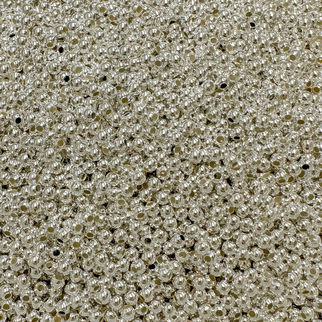 2mm round sterling silver beads / wholesale sterling silver beads / round sterling silver beads