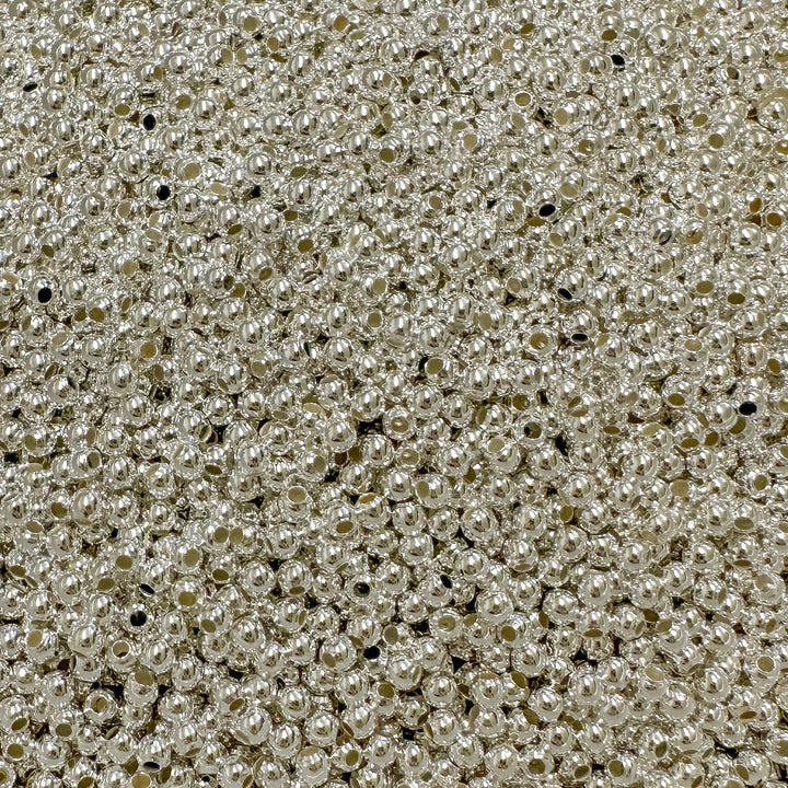 2mm round sterling silver beads / wholesale sterling silver beads / round sterling silver beads