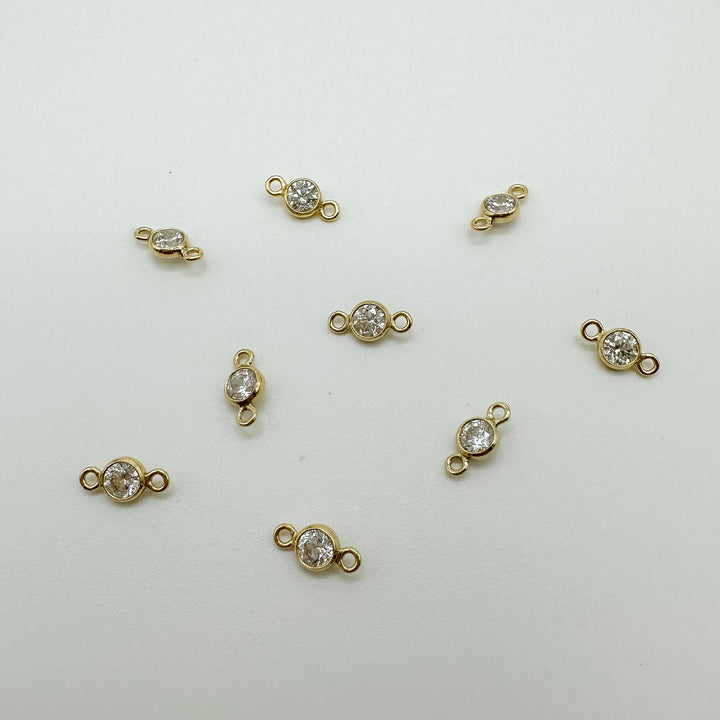3mm GF birthstone connector / permanent jewelry supplies
