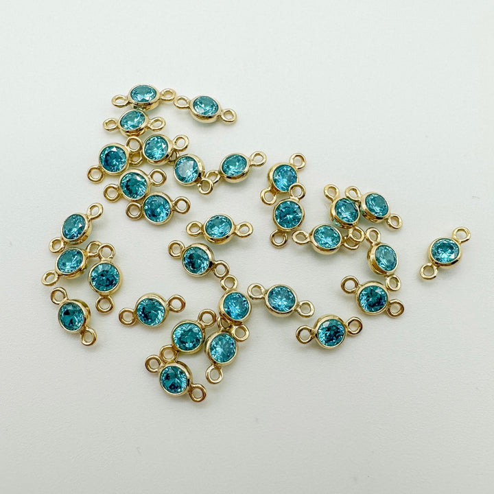 3mm GF birthstone connector / permanent jewelry supplies