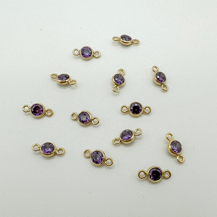 3mm GF birthstone connector / permanent jewelry supplies
