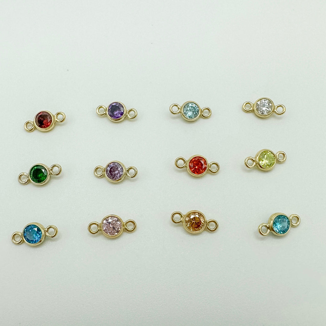 3mm GF birthstone connector / permanent jewelry supplies