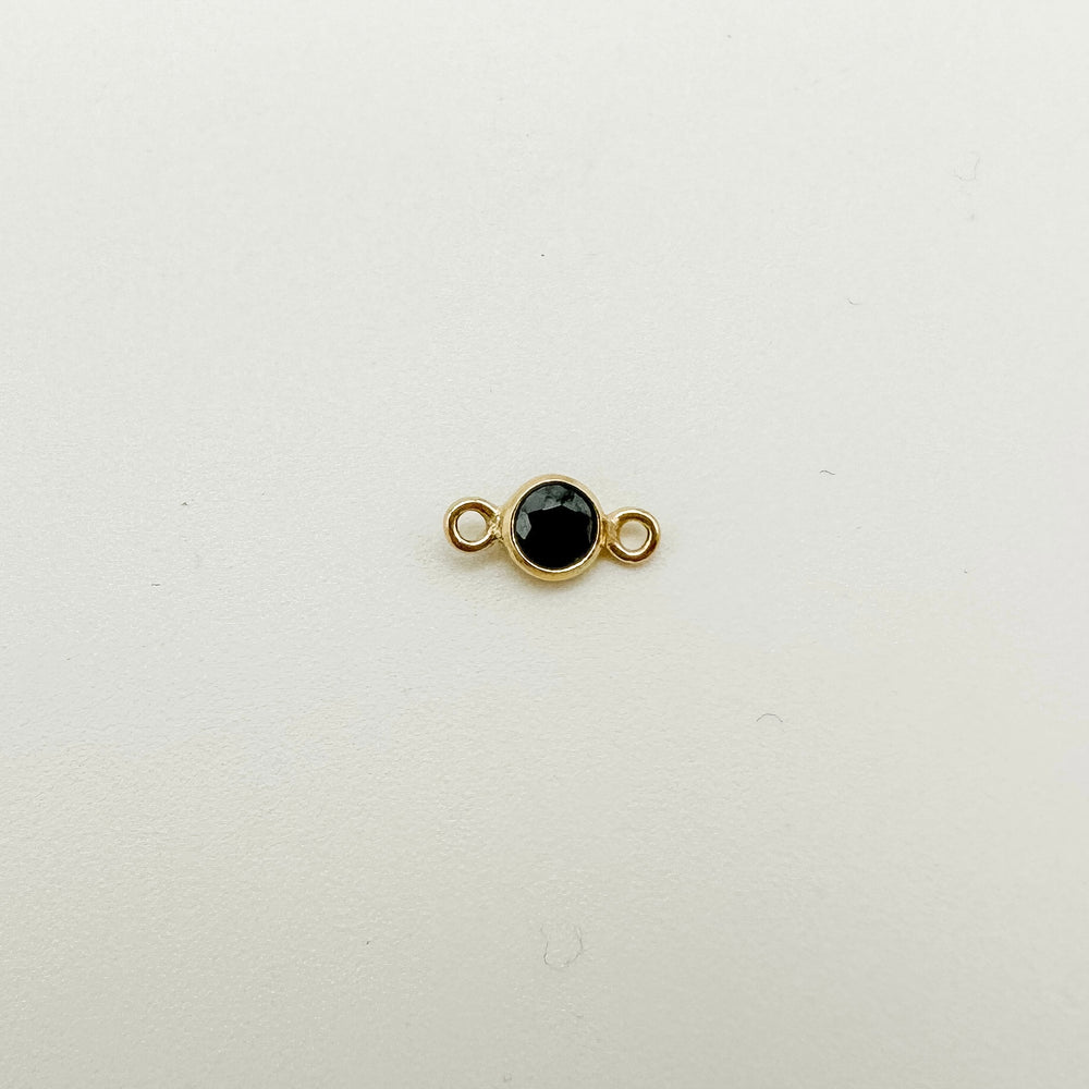 3mm connectors / 3mm black connectors / 3mm birthstone connectors / 3mm black cz connectors / permanent jewelry connectors / wholesale connectors