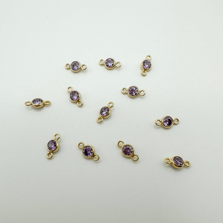 3mm GF birthstone connector / permanent jewelry supplies