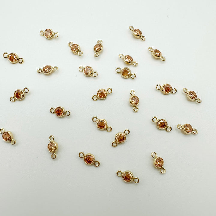 3mm GF birthstone connector / permanent jewelry supplies