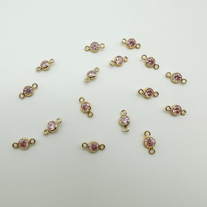 3mm GF birthstone connector / permanent jewelry supplies