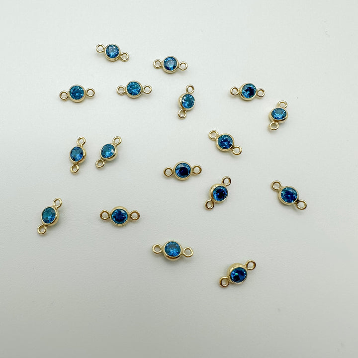 3mm GF birthstone connector / permanent jewelry supplies