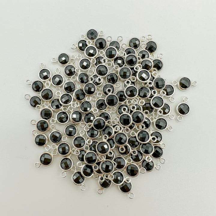 4mm Double-Sided CZ Birthstone Connectors