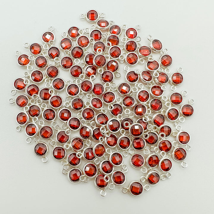 4mm Double-Sided CZ Birthstone Connectors