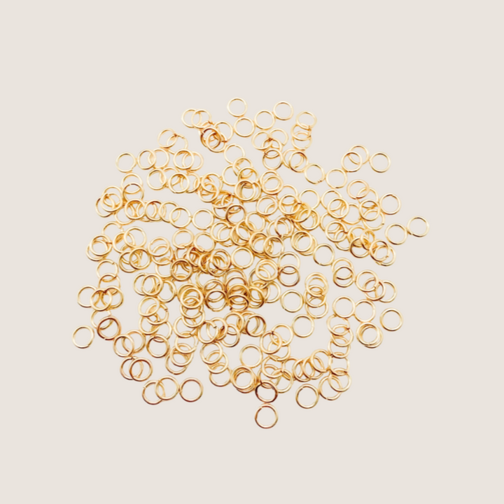 gold filled jump rings / permanent jewelry supplies / 5mm 20g gold filled jump ring