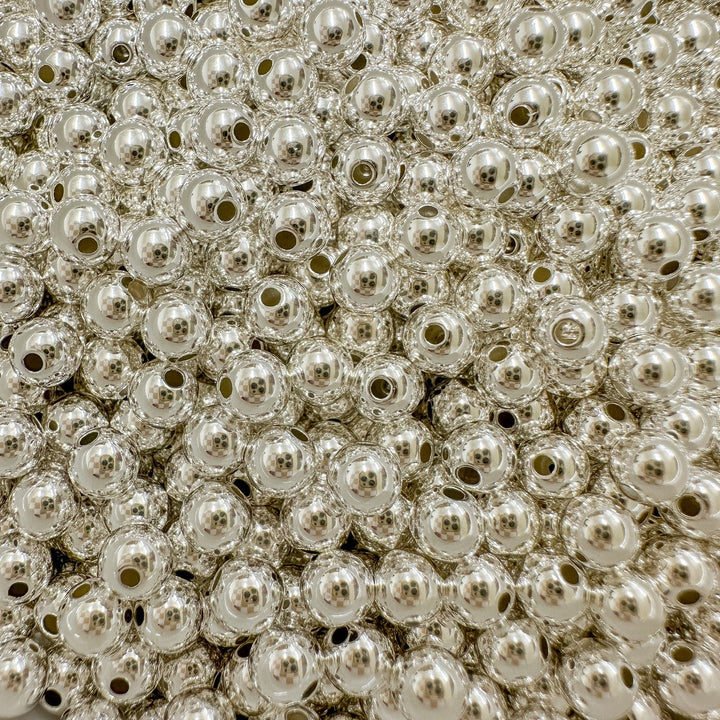 5mm round sterling silver beads / wholesale sterling silver beads / round sterling silver beads
