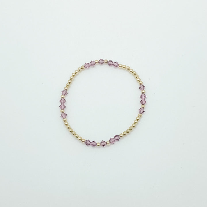 Patterned Birthstone Bracelet