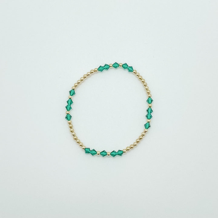 Patterned Birthstone Bracelet
