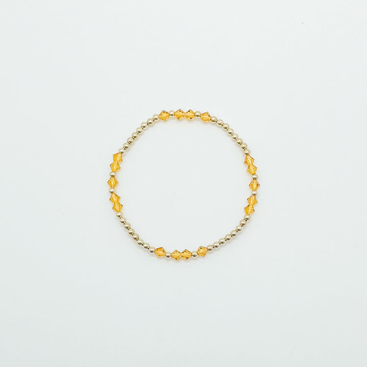 Patterned Birthstone Bracelet