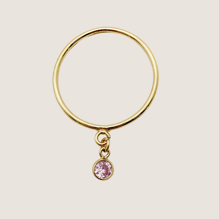 simple stacking ring, ring with loop, Gold filled ring, waterproof ring, simple stacking ring with loop, jewelry wholesale company, sterling silver ring, silver ring