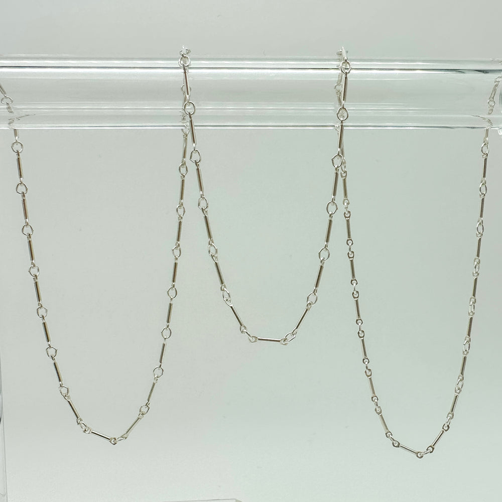 sterling silver bar chain / permanent jewelry chain / sterling silver chain