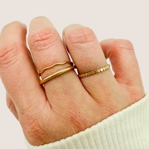 gold filled ring / stacking ring / gold filled stacking ring / permanent jewelry supplier / chunky stacking ring