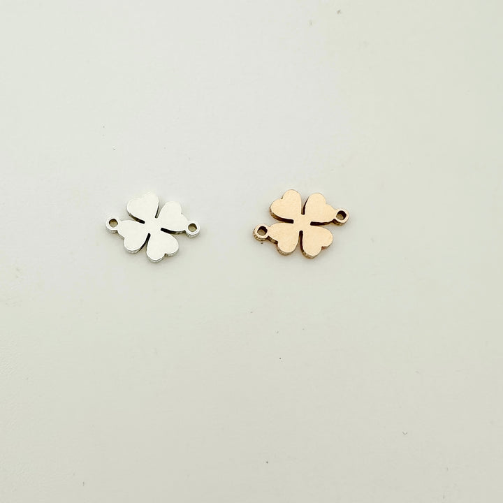 clover connector, gold filled clover charm, gold filled clover connector, st. patrick's day charm, gold filled charms, permanent jewelry connectors
