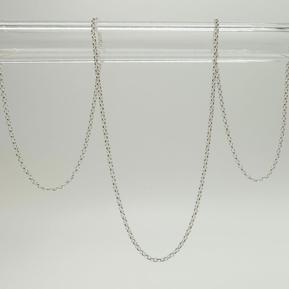 dainty rolo chain, sterling silver rolo chain, dainty chain, permanent jewelry supplies, wholesale chain, wholesale sterling silver chain