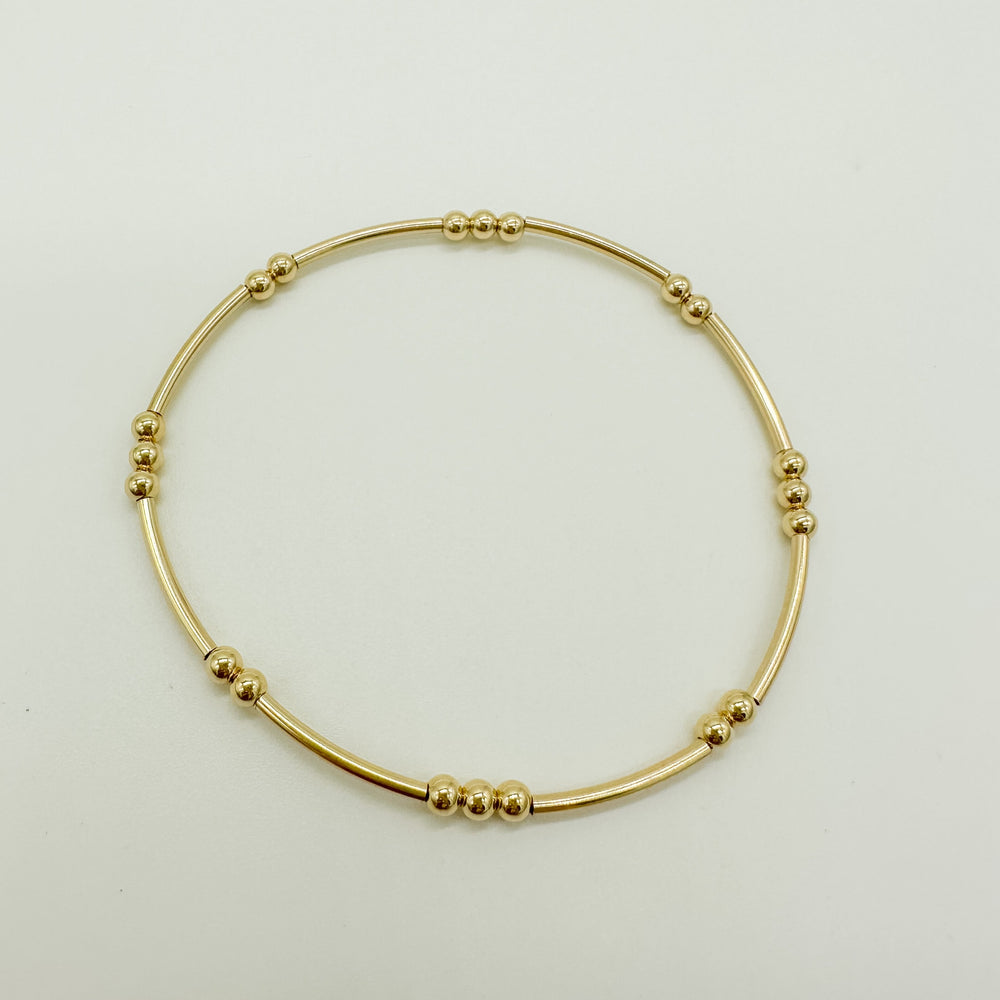 gold filled bracelet / beaded bracelet / gold filled beaded bracelet / permanent jewelry supplies