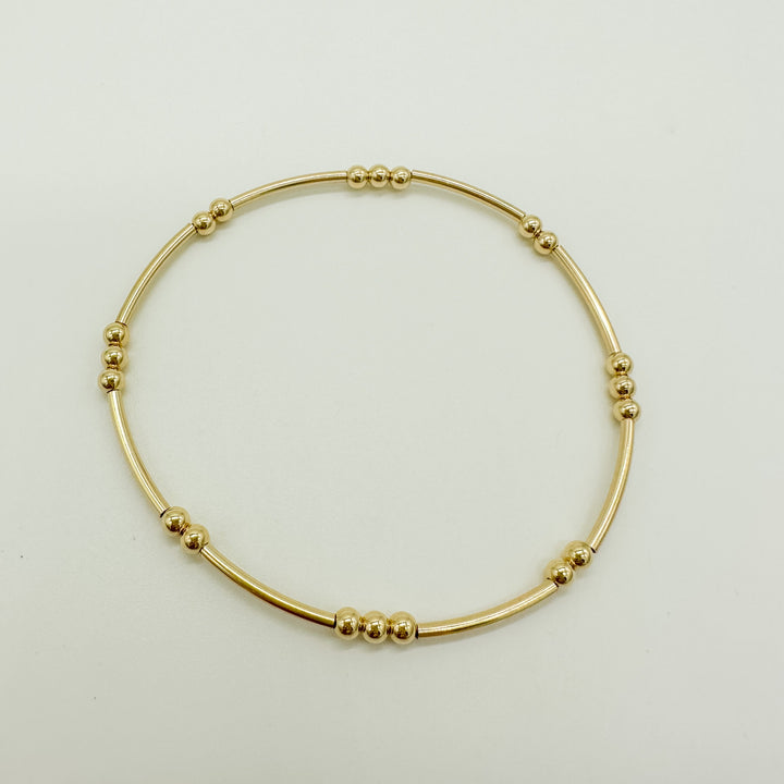 gold filled bracelet / beaded bracelet / gold filled beaded bracelet / permanent jewelry supplies