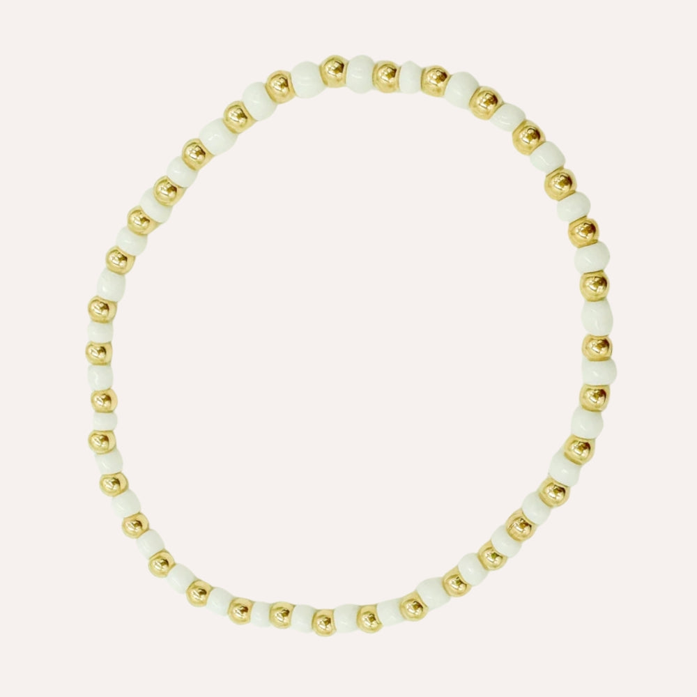 gold filled bracelet / beaded bracelet / gold filled beaded bracelet / permanent jewelry supplies