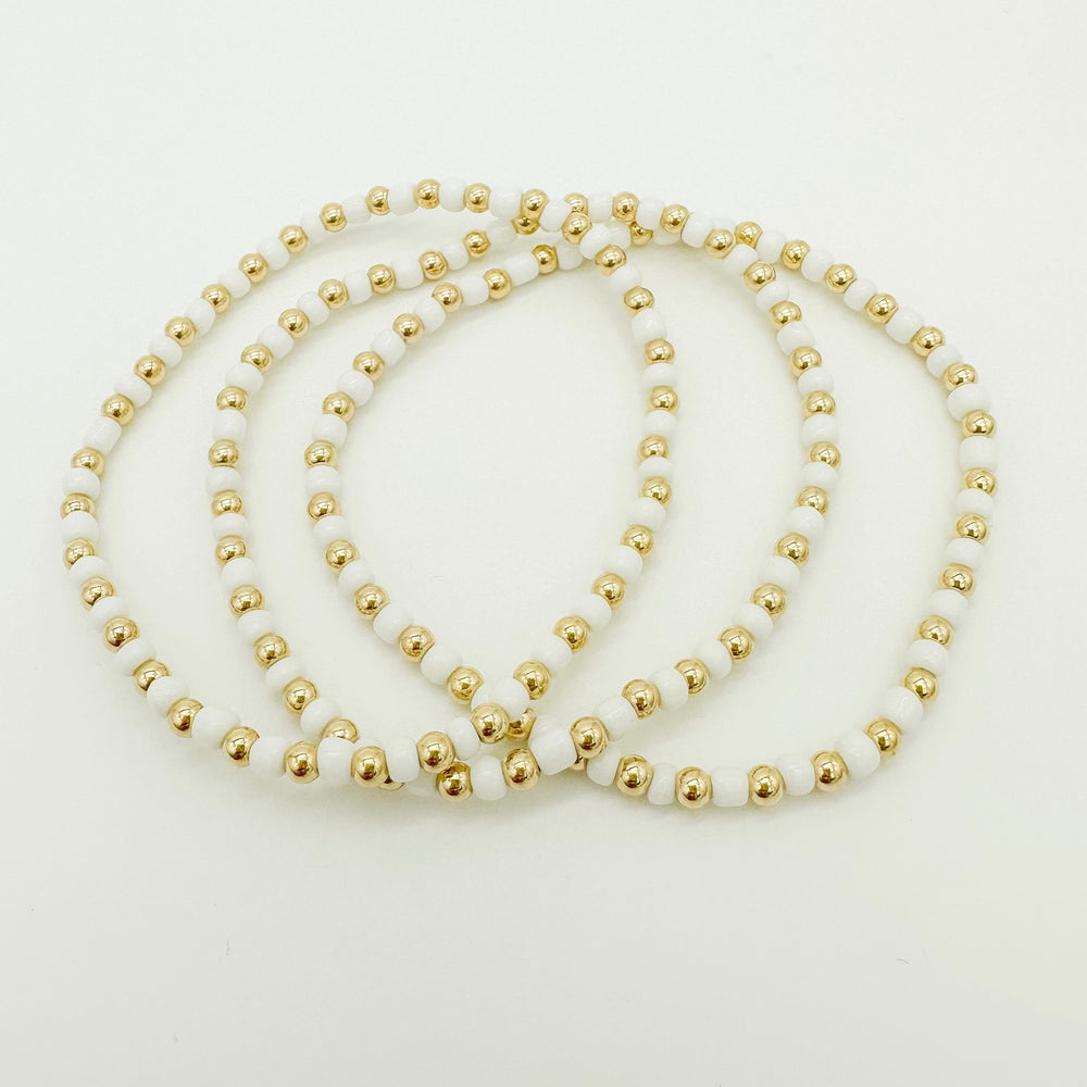 gold filled bracelet / beaded bracelet / gold filled beaded bracelet / permanent jewelry supplies