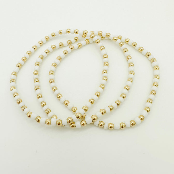 gold filled bracelet / beaded bracelet / gold filled beaded bracelet / permanent jewelry supplies