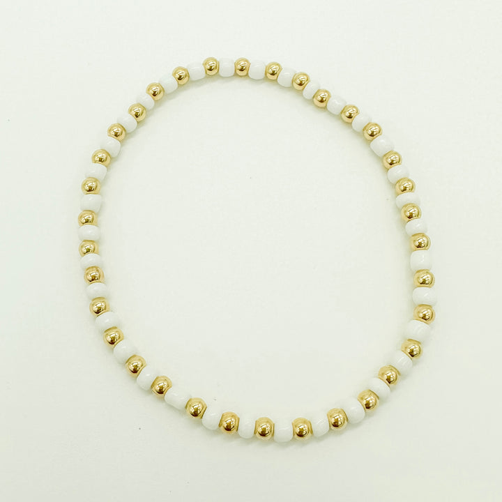 gold filled beaded bracelet / gold filled bracelet / beaded bracelet / handmade bracelet / wholesale gold filled bracelet
