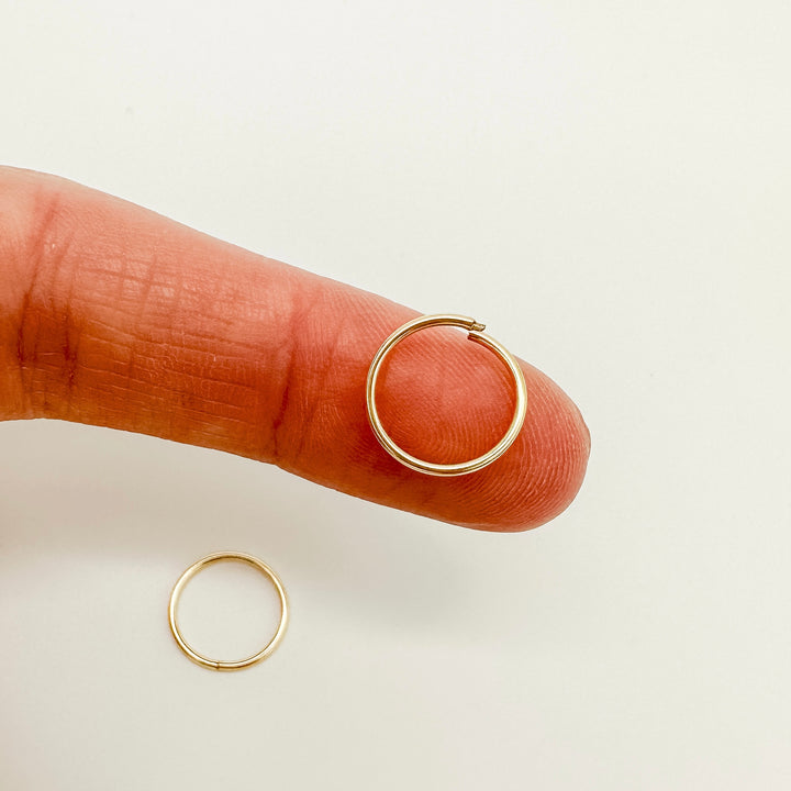 live in hoops / always on hoop earrings / endless hoop earrings / sleeper hoops / gold filled hoop earrings / essbe jewelry supply