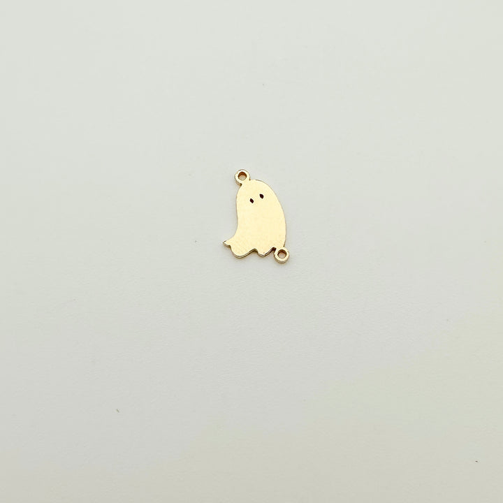 ghost charm, ghost connector, gold filled ghost charm, sterling silver ghost charm, permanent jewelry supplies, permanent jewelry charms