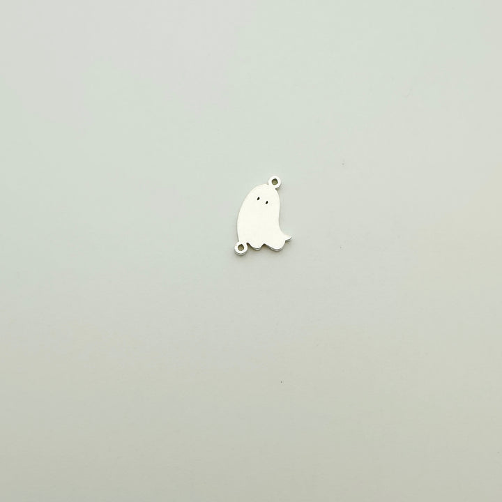 ghost charm, ghost connector, gold filled ghost charm, sterling silver ghost charm, permanent jewelry supplies, permanent jewelry charms