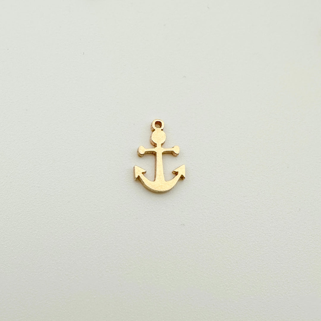 permanent jewelry supplies, essbe, essbe jewelry supply, charm, jewelry charms, gold filled necklace charm, gold filled bracelet charm, wholesale jewelry charms, gold filled anchor charm, gold filled anchor connector, permanent jewelry anchor connector