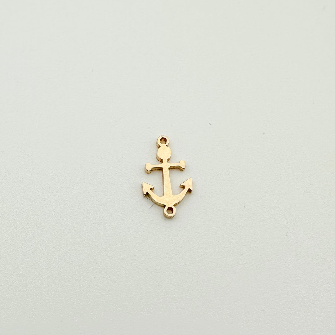 permanent jewelry supplies, essbe, essbe jewelry supply, charm, jewelry charms, gold filled necklace charm, gold filled bracelet charm, wholesale jewelry charms, nautical charm, anchor connector, gold filled anchor connector