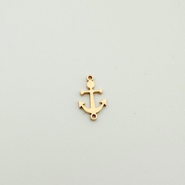 permanent jewelry supplies, essbe, essbe jewelry supply, charm, jewelry charms, gold filled necklace charm, gold filled bracelet charm, wholesale jewelry charms, nautical charm, anchor connector, gold filled anchor connector