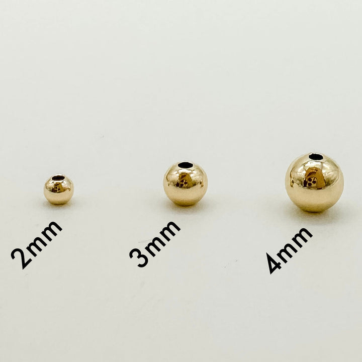 2mm round gold filled beads / wholesale gold filled beads / round gold filled beads