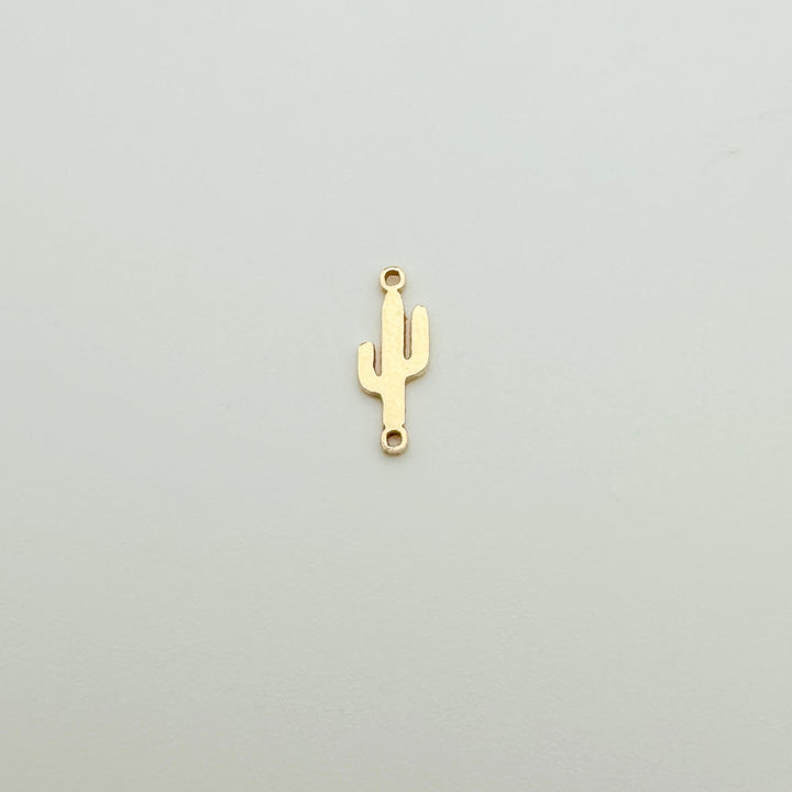 cactus connector, gold filled cactus connector, desert connector, bachelorette connector, permanent jewelry connectors