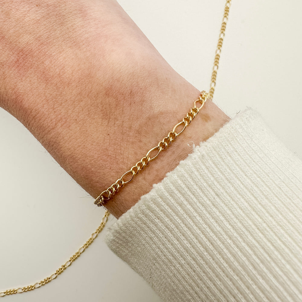gold filled chain, 14k gold filled chain, figaro chain, gold filled figaro chain, wholesale figaro chain