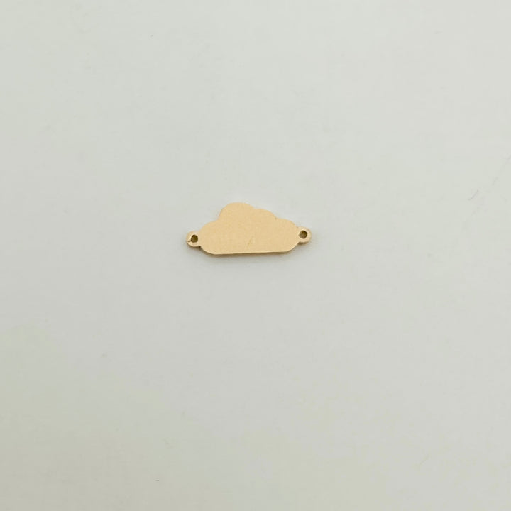 gold filled cloud connector, gold filled connectors, permanent jewelry connectors, essbe jewelry supply, permanent jewelry supplier, cloud charm, cloud connector, sterling silver cloud charm