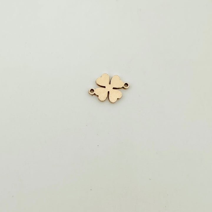 clover connector, gold filled clover charm, gold filled clover connector, st. patrick's day charm, gold filled charms, permanent jewelry connectors