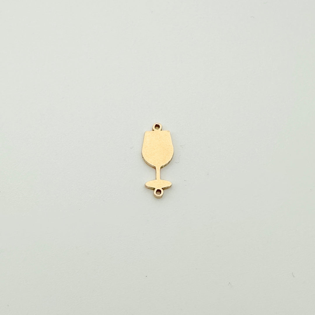 permanent jewelry supplies, essbe, essbe jewelry supply, charm, jewelry charms, gold filled necklace charm, gold filled bracelet charm, wholesale jewelry charms,  gold filled wine glass connector, wine glass charm