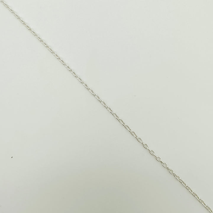 sterling silver paperclip chain / permanent jewelry supplies / wholesale chain by the foot / sterling silver chain