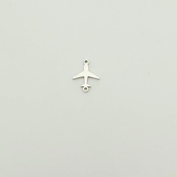 gold filled airplane connector, gold filled connectors, permanent jewelry connectors, essbe jewelry supply, permanent jewelry supplier, airplane charm, airplane connector, sterling silver airplane charm
