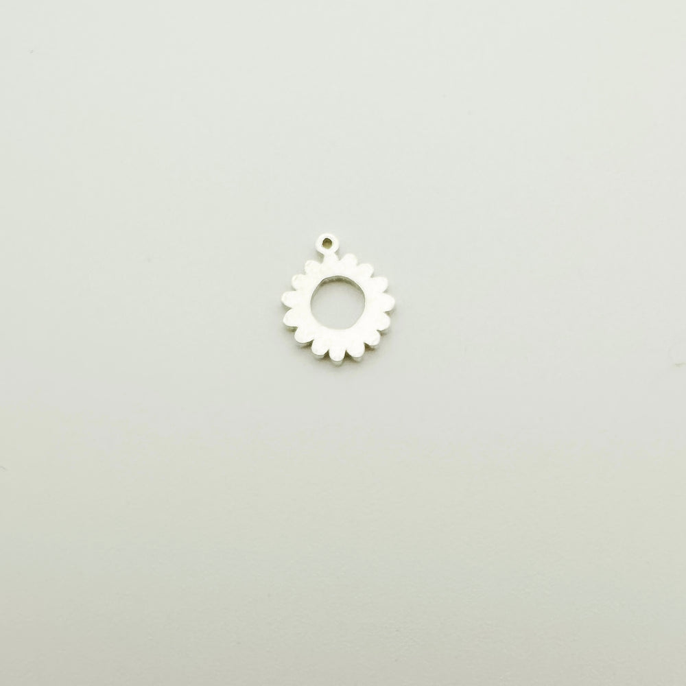 sunflower connector, gold filled sunflower connector, nature connector, flower connector, permanent jewelry connectors