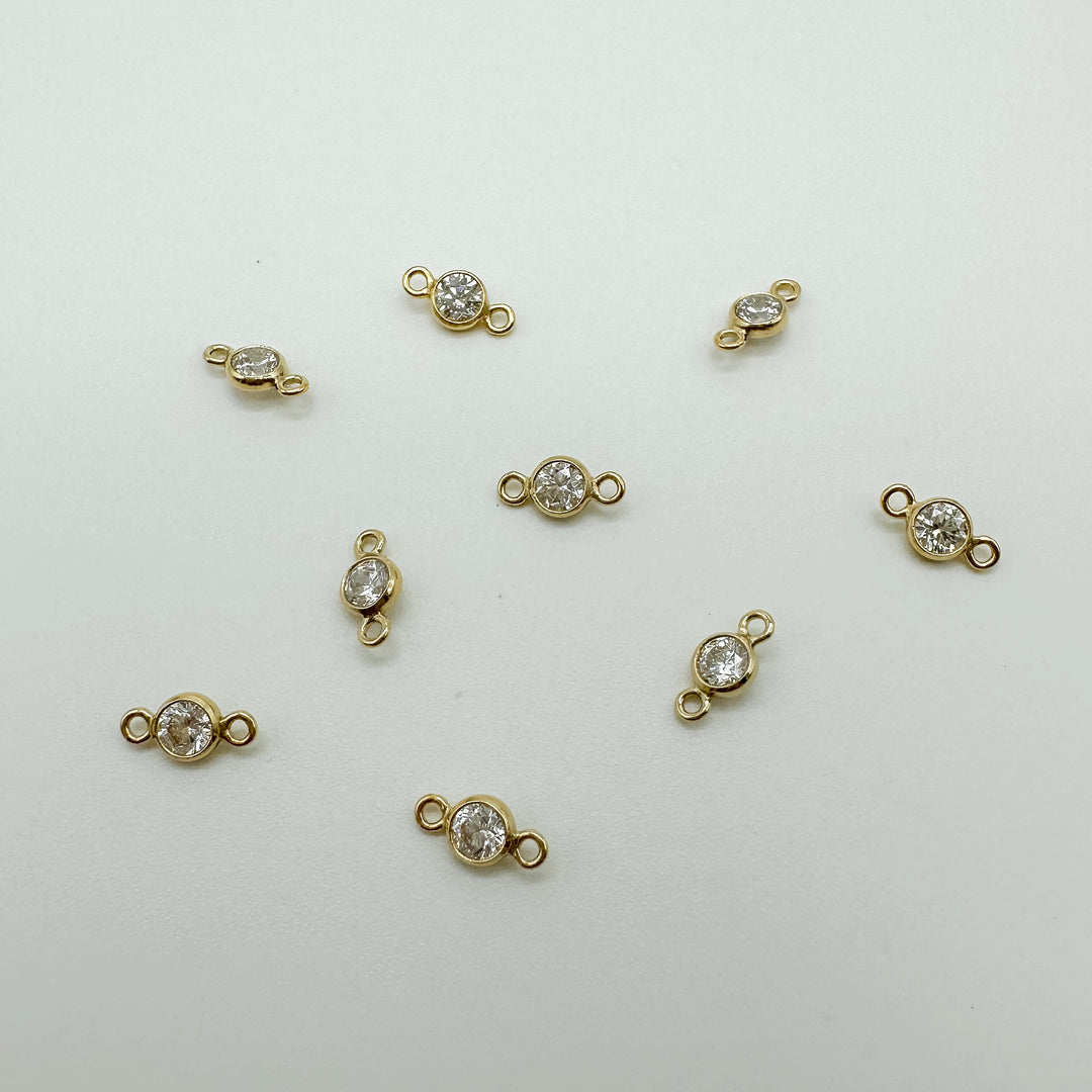 3mm GF birthstone connector / permanent jewelry supplies