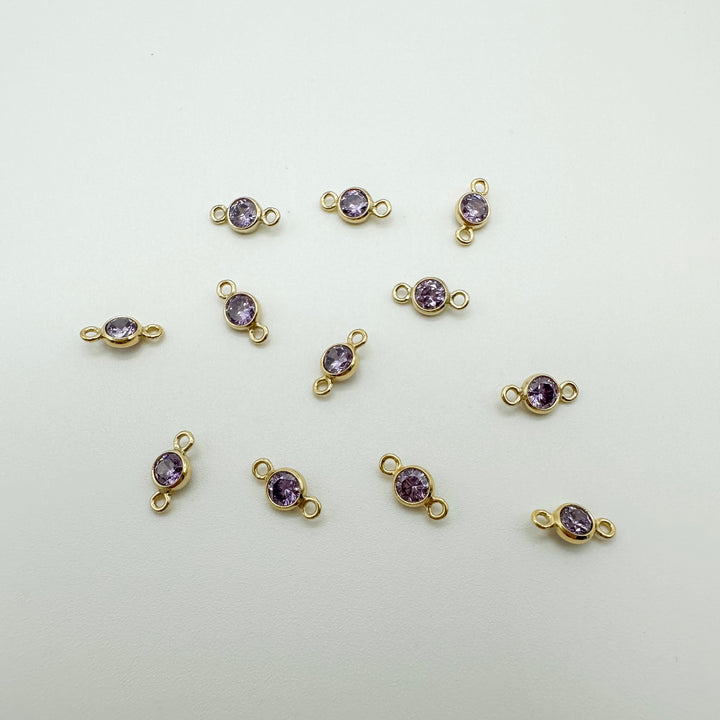 3mm GF birthstone connector / permanent jewelry supplies