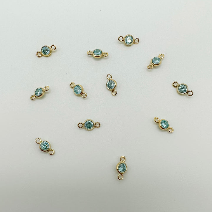 3mm GF birthstone connector / permanent jewelry supplies